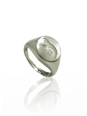 Anello scudo ovale "Pin"